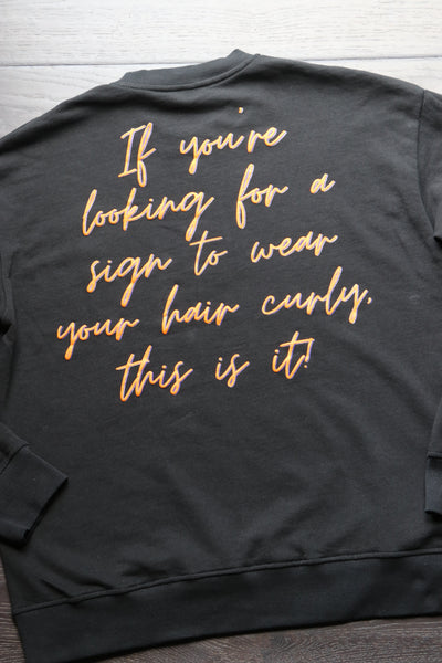 Custom puff print sweatshirt
