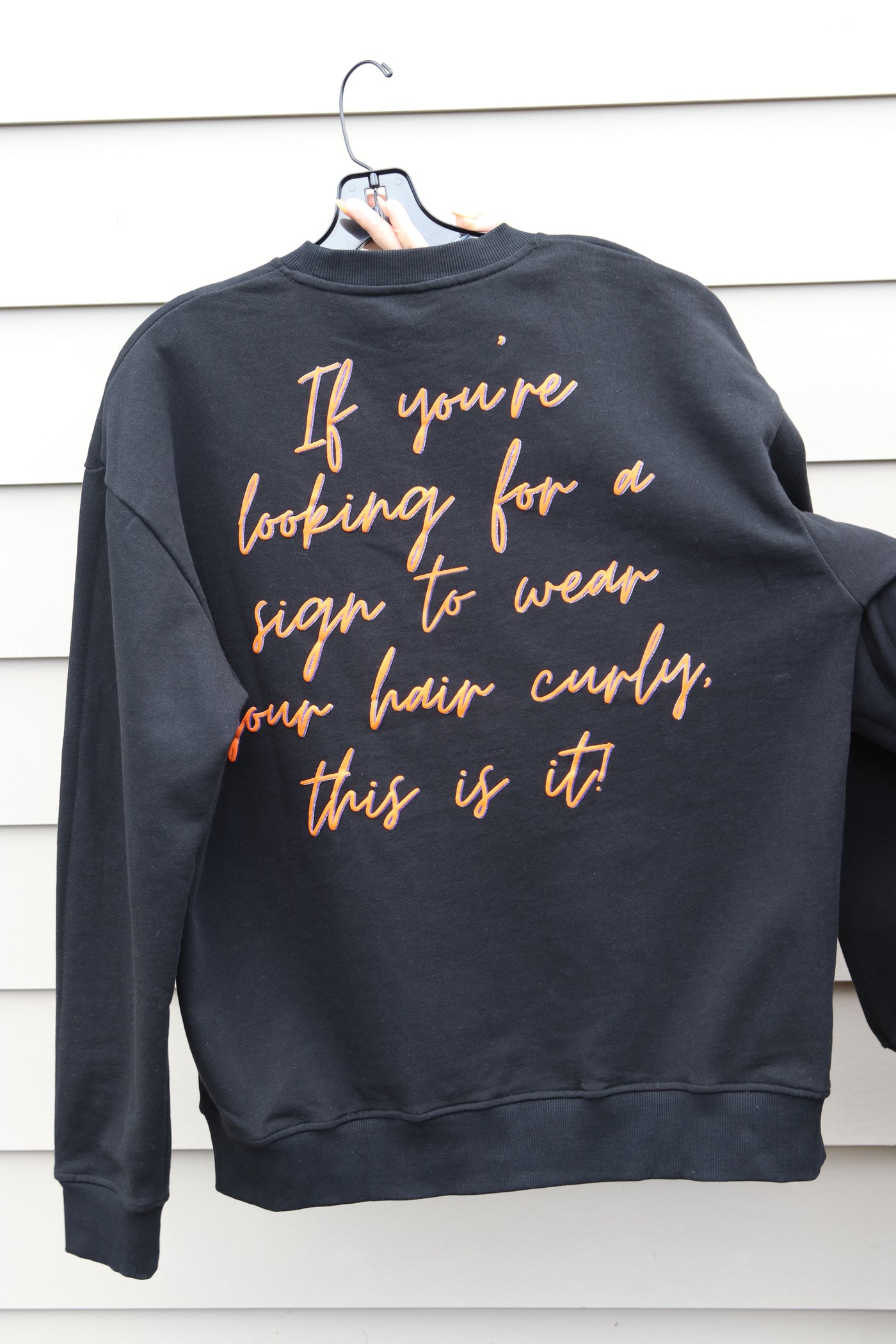 Custom puff print sweatshirt