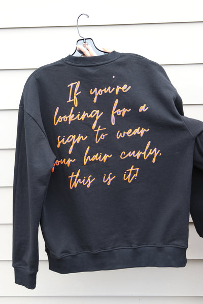 Custom puff print sweatshirt