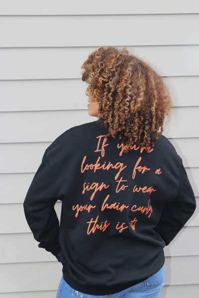 Custom puff print sweatshirt
