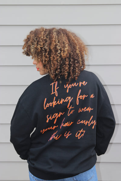 Custom puff print sweatshirt