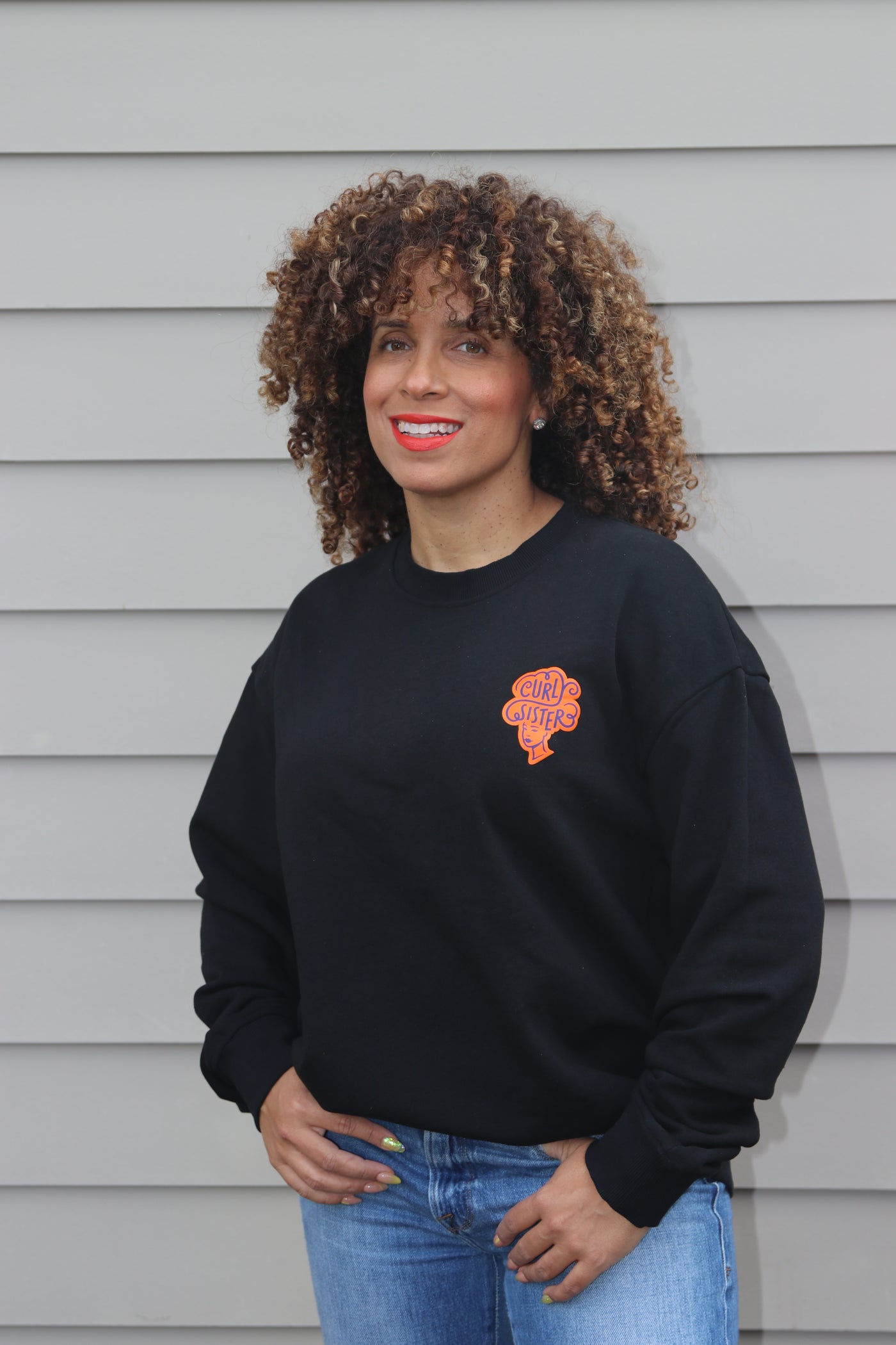 Custom puff print sweatshirt