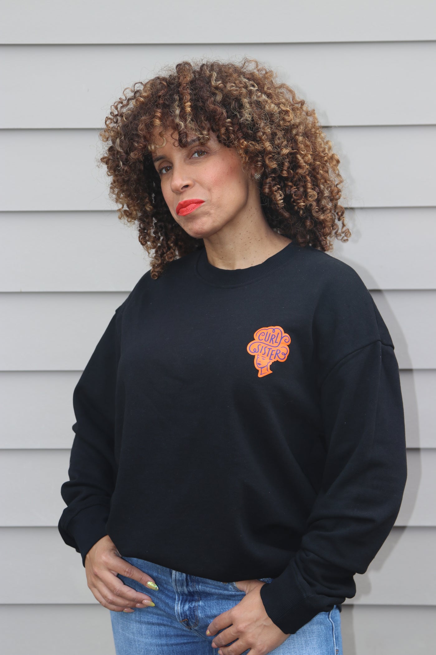 Custom puff print sweatshirt