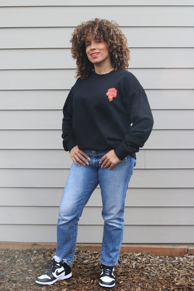 Custom puff print sweatshirt