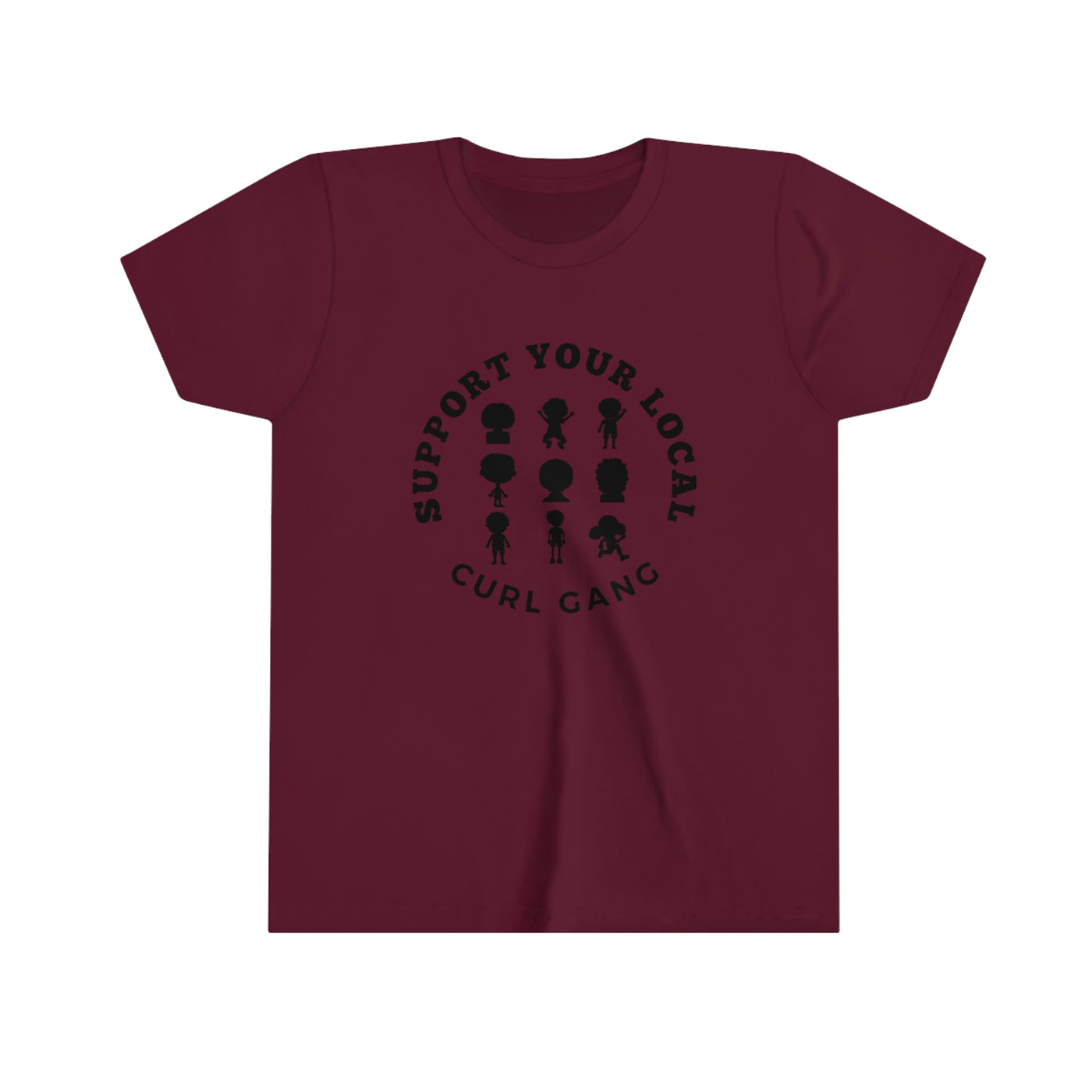 Support Your Local Curl Gang - Youth Short Sleeve Tee - curlysister