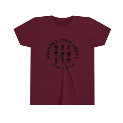 Support Your Local Curl Gang - Youth Short Sleeve Tee - curlysister