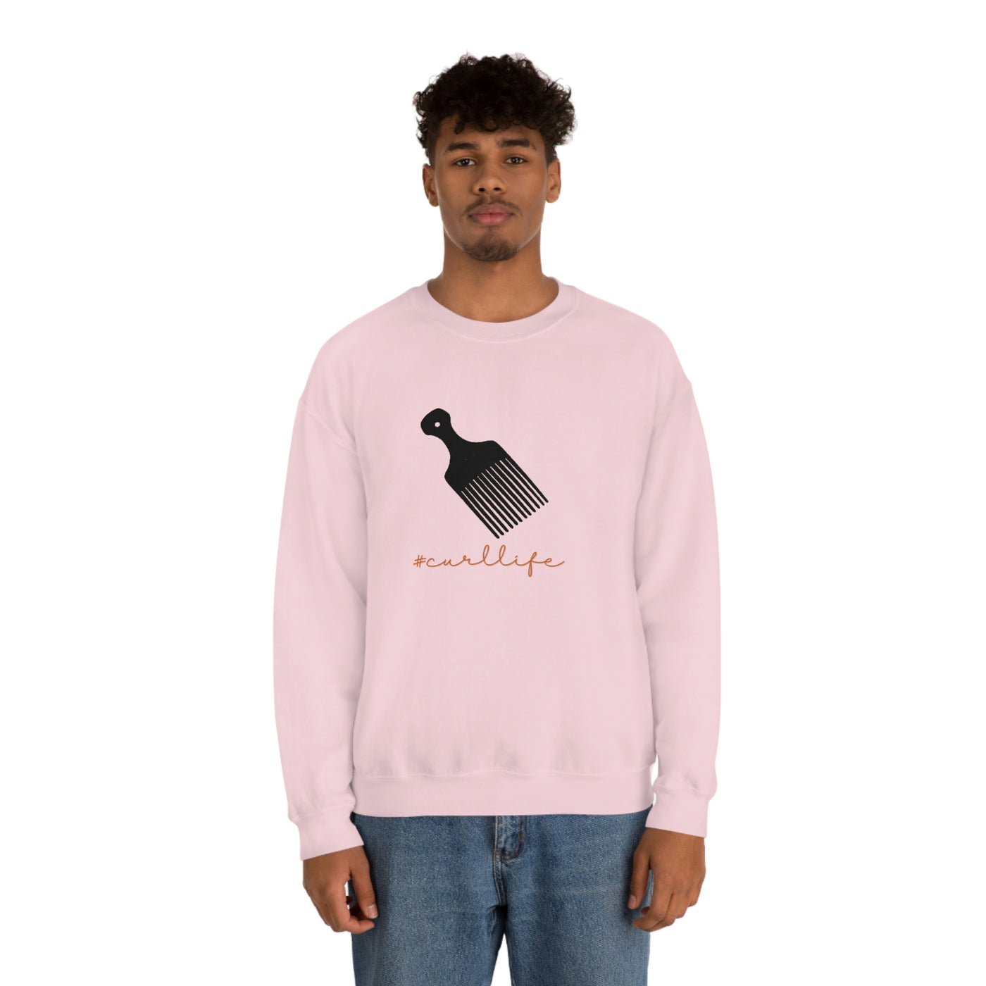 curl life - Unisex Heavy Blend™ Crewneck Sweatshirt - curlysister