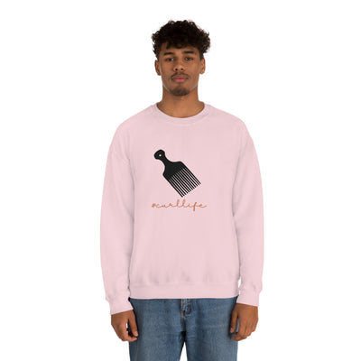 curl life - Unisex Heavy Blend™ Crewneck Sweatshirt - curlysister