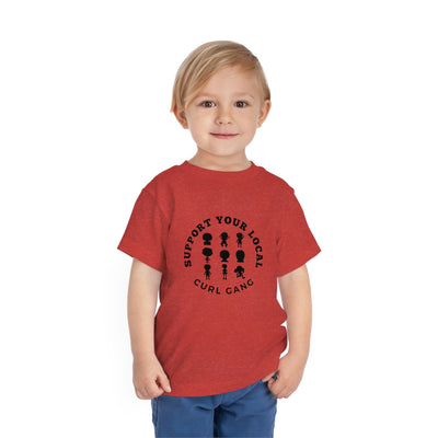 Support Your Local Curl Gang - Toddler Short Sleeve Tee - curlysister