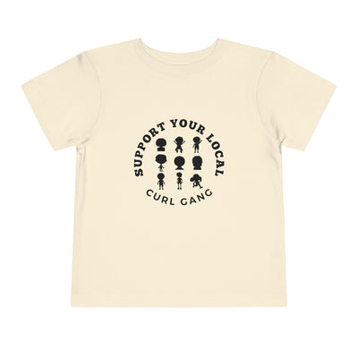 Support Your Local Curl Gang - Toddler Short Sleeve Tee - curlysister