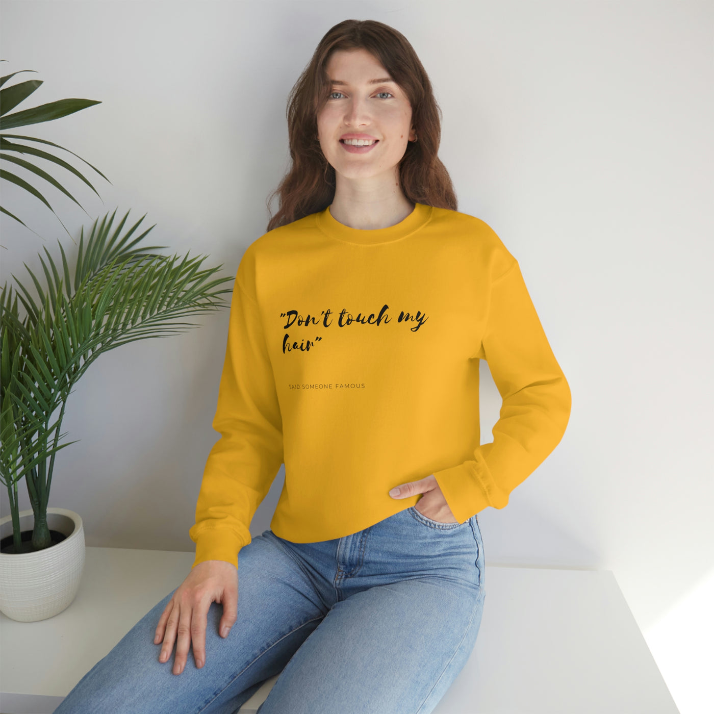 Dont Touch My Hair - Unisex Heavy Blend™ Crewneck Sweatshirt - curlysister
