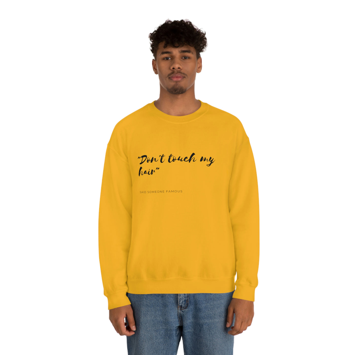 Dont Touch My Hair - Unisex Heavy Blend™ Crewneck Sweatshirt - curlysister
