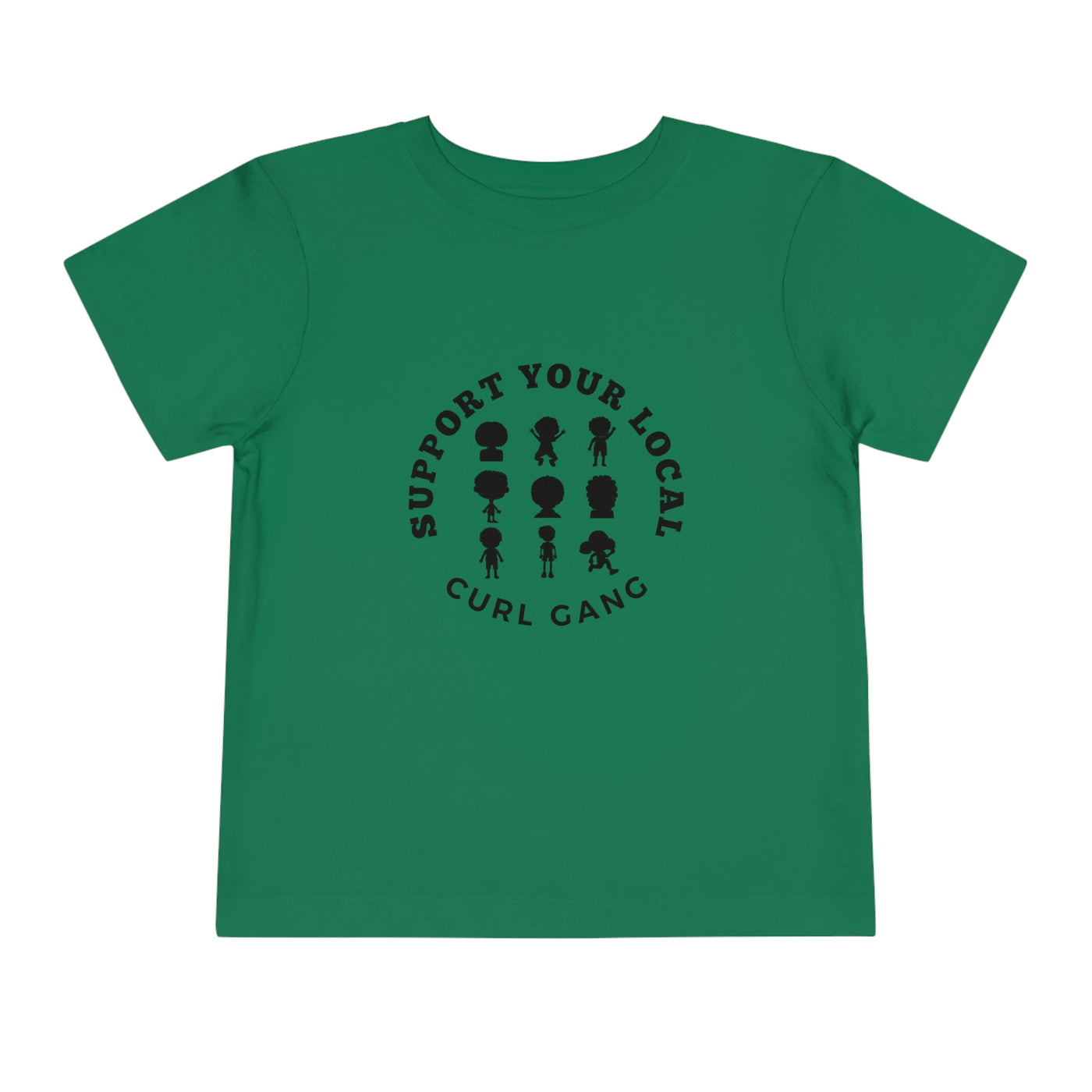 Support Your Local Curl Gang - Toddler Short Sleeve Tee - curlysister