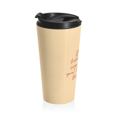Wear your hair curly - Stainless Steel Travel Mug - curlysister