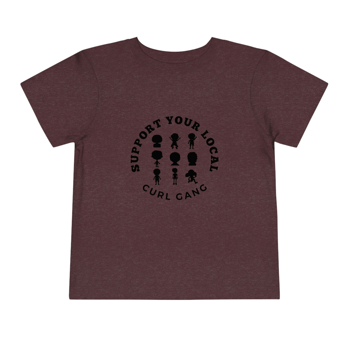 Support Your Local Curl Gang - Toddler Short Sleeve Tee - curlysister