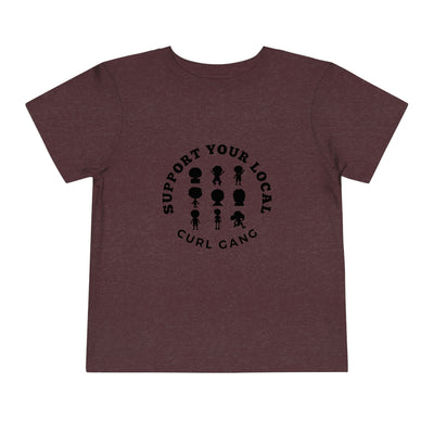 Support Your Local Curl Gang - Toddler Short Sleeve Tee - curlysister