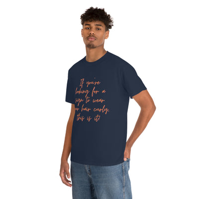 Looking for curly hair... Unisex Softstyle T-Shirt - curlysister