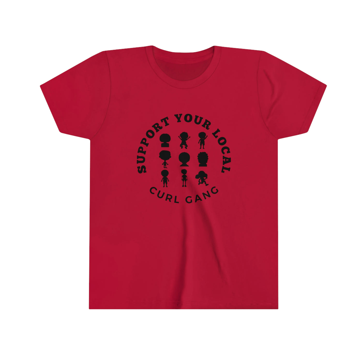 Support Your Local Curl Gang - Youth Short Sleeve Tee - curlysister