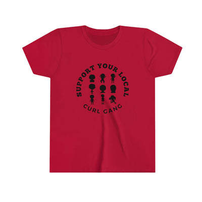 Support Your Local Curl Gang - Youth Short Sleeve Tee - curlysister
