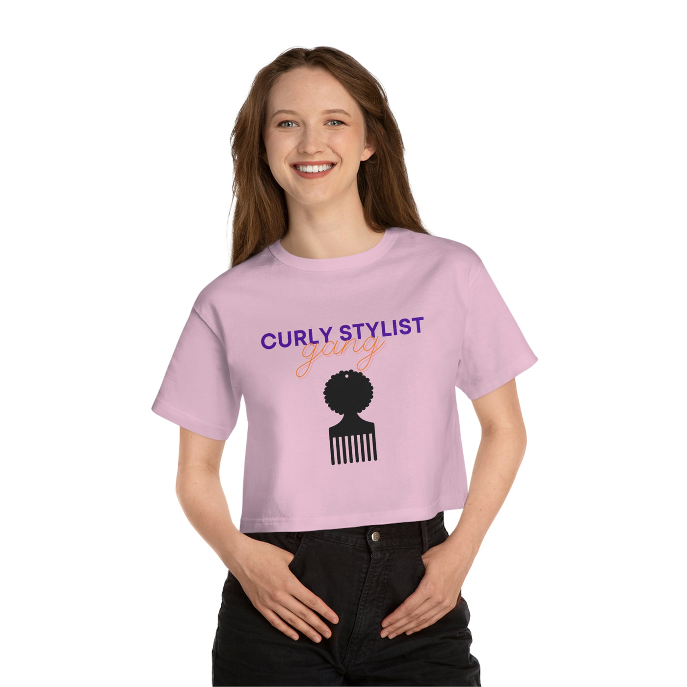 Curly Stylist Cropped T-Shirt