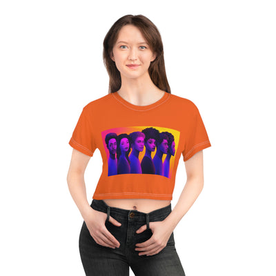 World of Curls - Crop Tee
