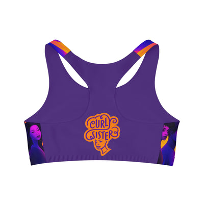 Curly Sister Seamless Sports Bra (AOP)