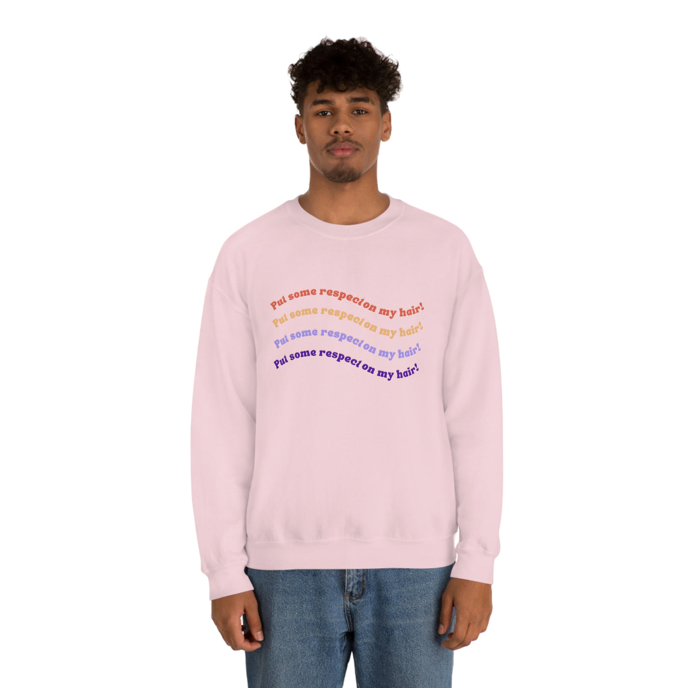 Put Some Respect On My Hair! - Unisex Heavy Blend™ Crewneck Sweatshirt - curlysister