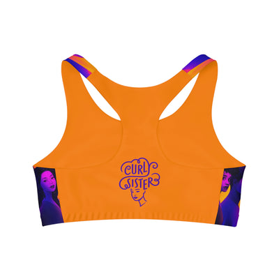 Curly Sister Seamless Sports Bra (AOP)