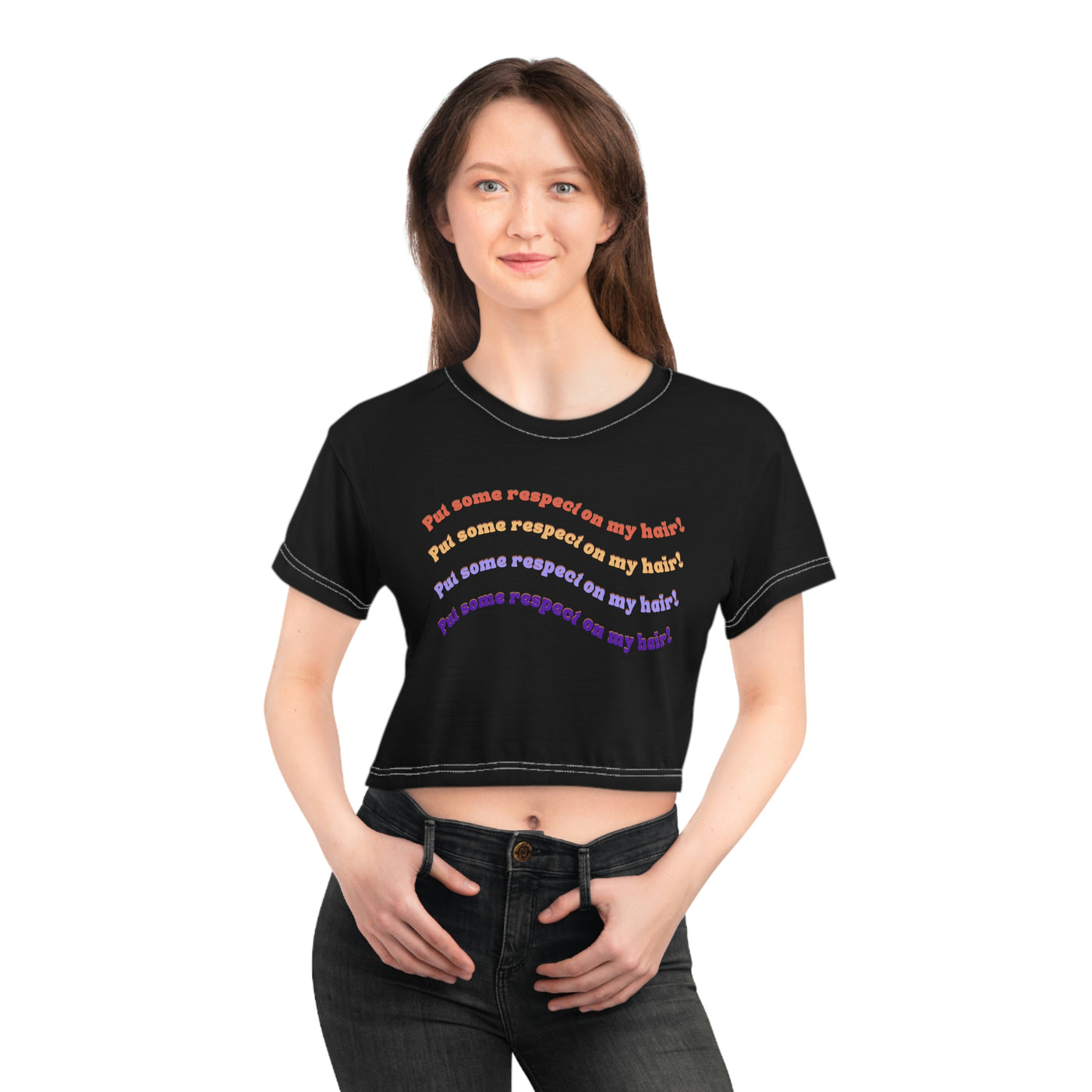 Put some respect on my hair - Crop Tee