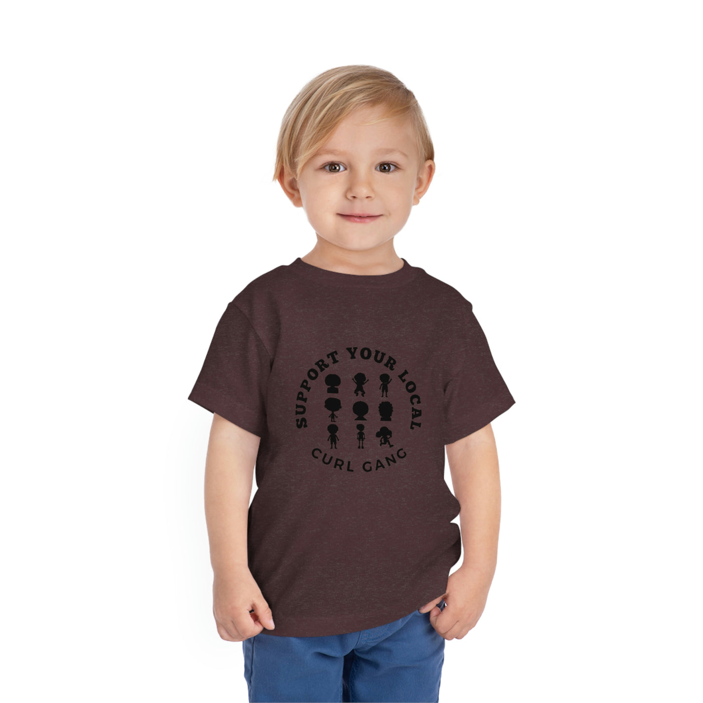 Support Your Local Curl Gang - Toddler Short Sleeve Tee - curlysister