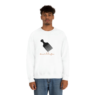 curl life - Unisex Heavy Blend™ Crewneck Sweatshirt - curlysister