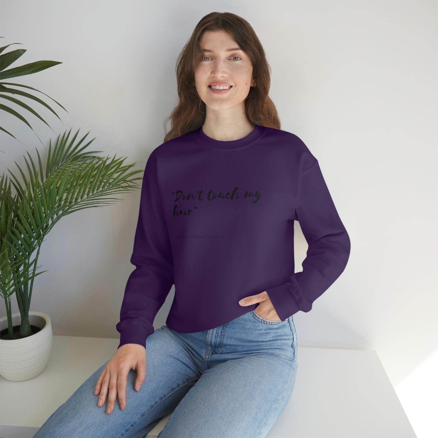 Dont Touch My Hair - Unisex Heavy Blend™ Crewneck Sweatshirt - curlysister
