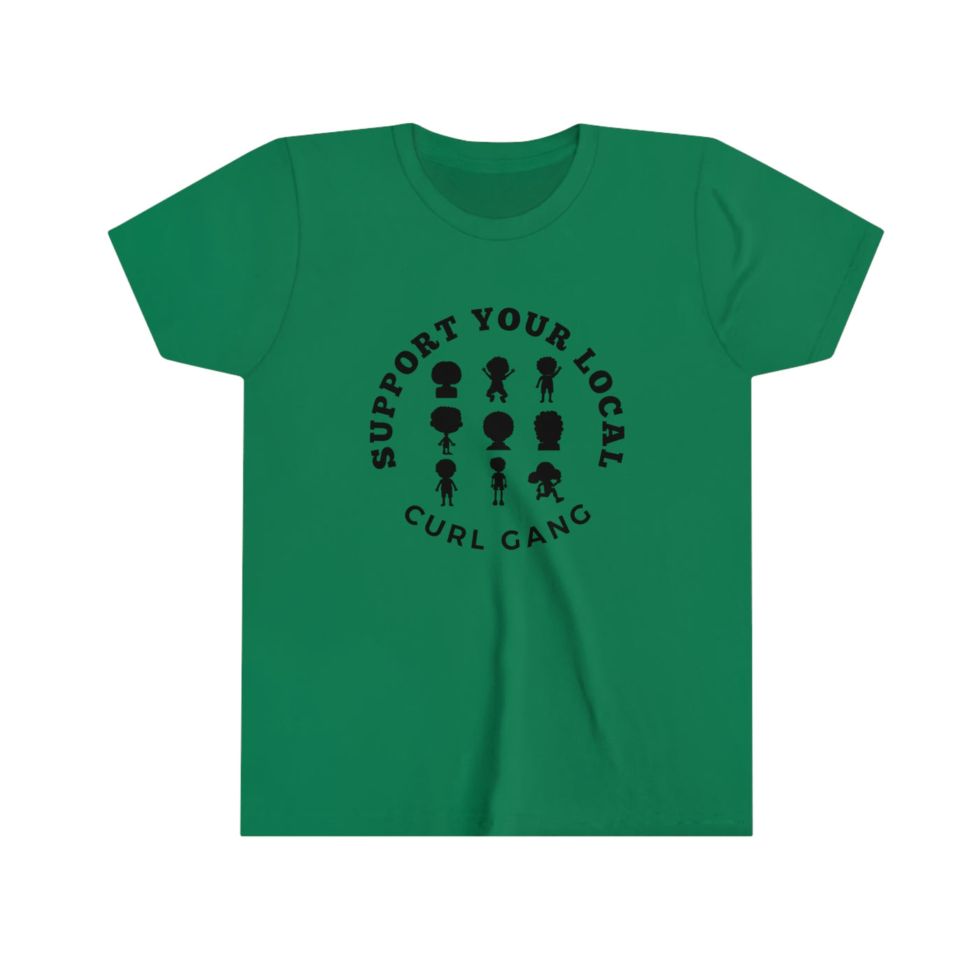 Support Your Local Curl Gang - Youth Short Sleeve Tee - curlysister