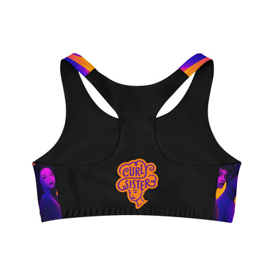 Curly Sister Seamless Sports Bra (AOP)