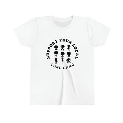 Support Your Local Curl Gang - Youth Short Sleeve Tee - curlysister