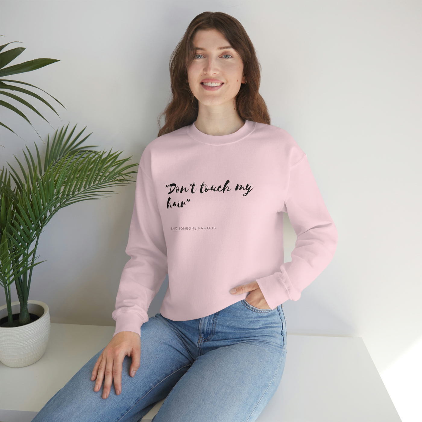 Dont Touch My Hair - Unisex Heavy Blend™ Crewneck Sweatshirt - curlysister