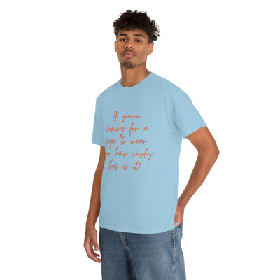 Looking for curly hair... Unisex Softstyle T-Shirt - curlysister