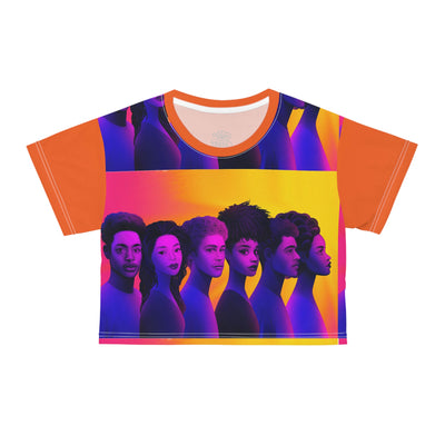 World of Curls - Crop Tee