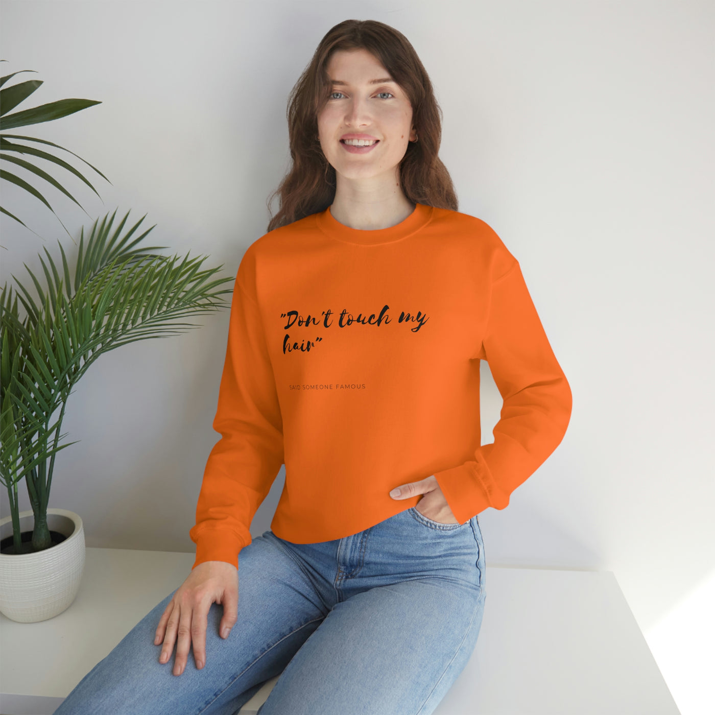 Dont Touch My Hair - Unisex Heavy Blend™ Crewneck Sweatshirt - curlysister