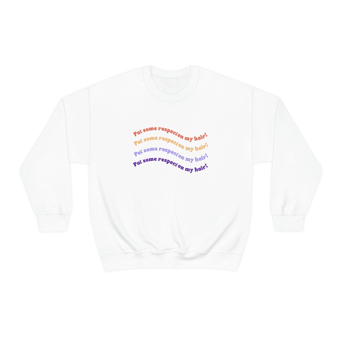 Put Some Respect On My Hair! - Unisex Heavy Blend™ Crewneck Sweatshirt - curlysister