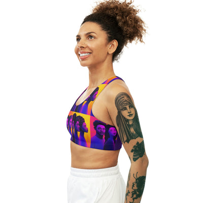 Curly Sister Seamless Sports Bra (AOP)