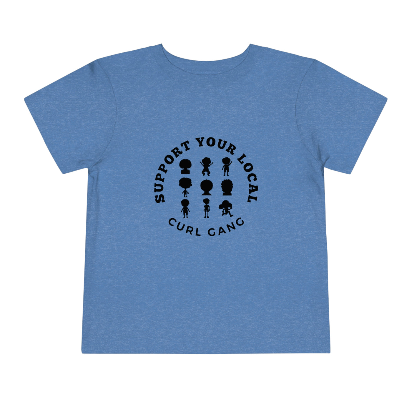 Support Your Local Curl Gang - Toddler Short Sleeve Tee - curlysister