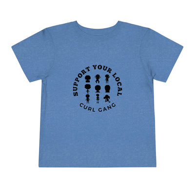 Support Your Local Curl Gang - Toddler Short Sleeve Tee - curlysister