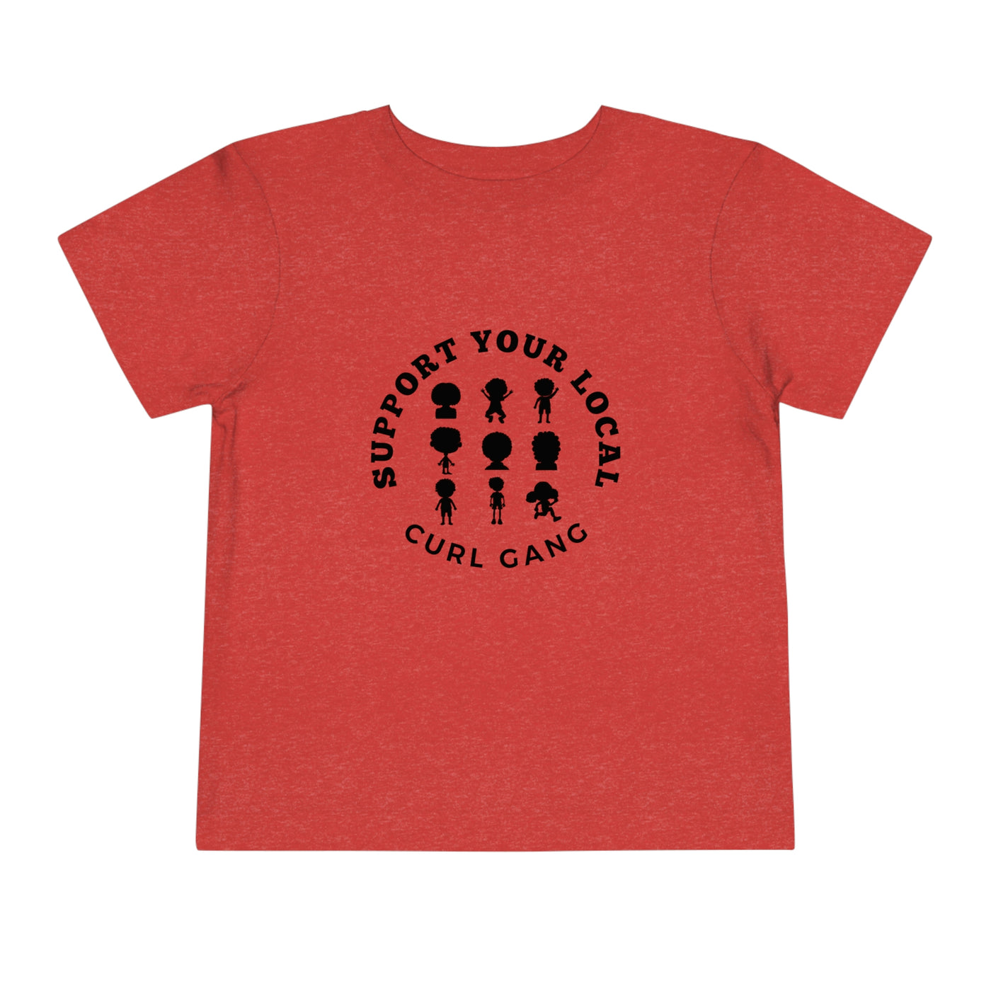 Support Your Local Curl Gang - Toddler Short Sleeve Tee - curlysister