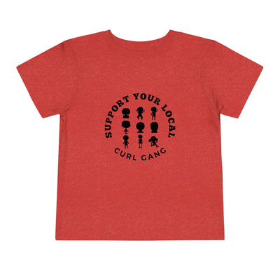 Support Your Local Curl Gang - Toddler Short Sleeve Tee - curlysister