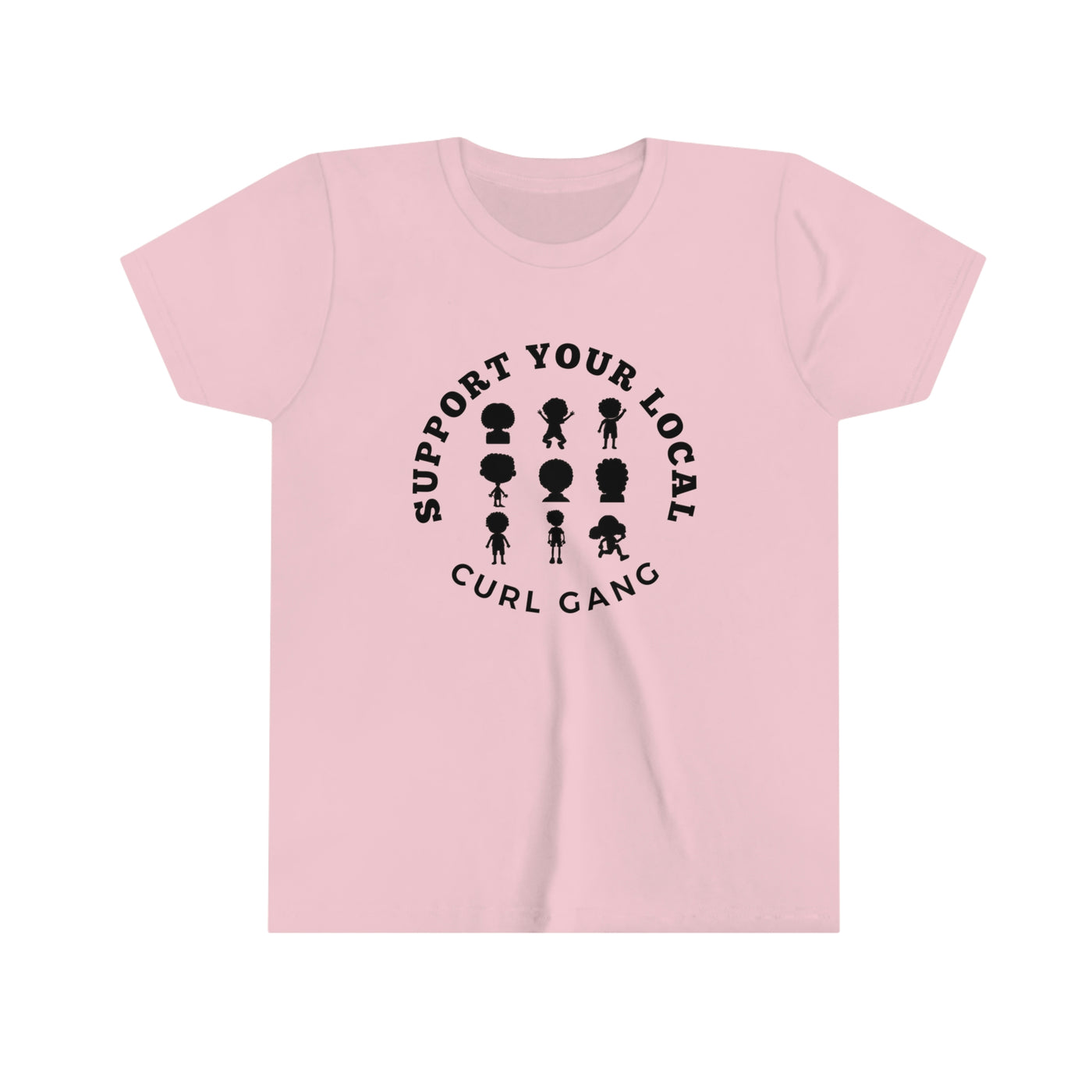 Support Your Local Curl Gang - Youth Short Sleeve Tee - curlysister