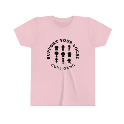 Support Your Local Curl Gang - Youth Short Sleeve Tee - curlysister