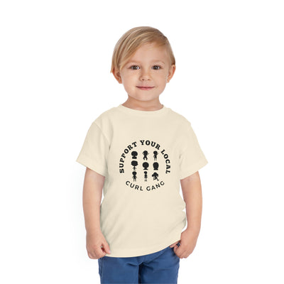 Support Your Local Curl Gang - Toddler Short Sleeve Tee - curlysister