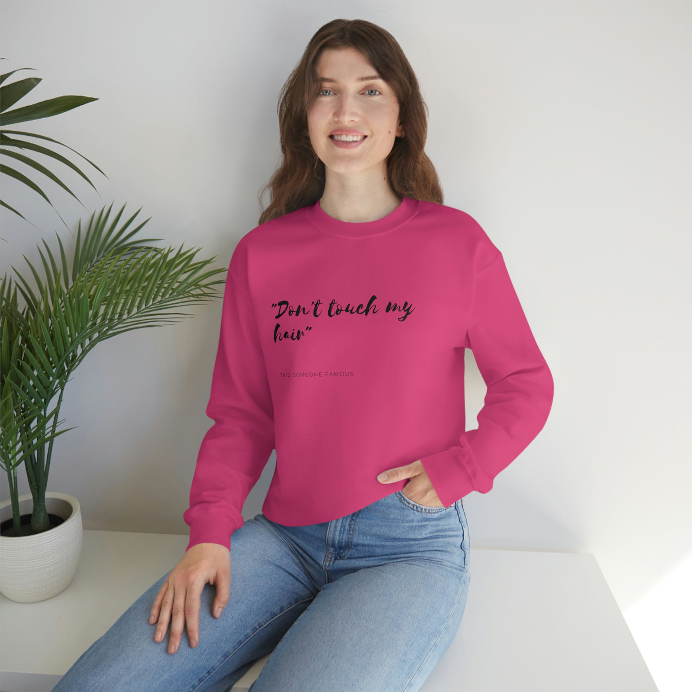 Dont Touch My Hair - Unisex Heavy Blend™ Crewneck Sweatshirt - curlysister