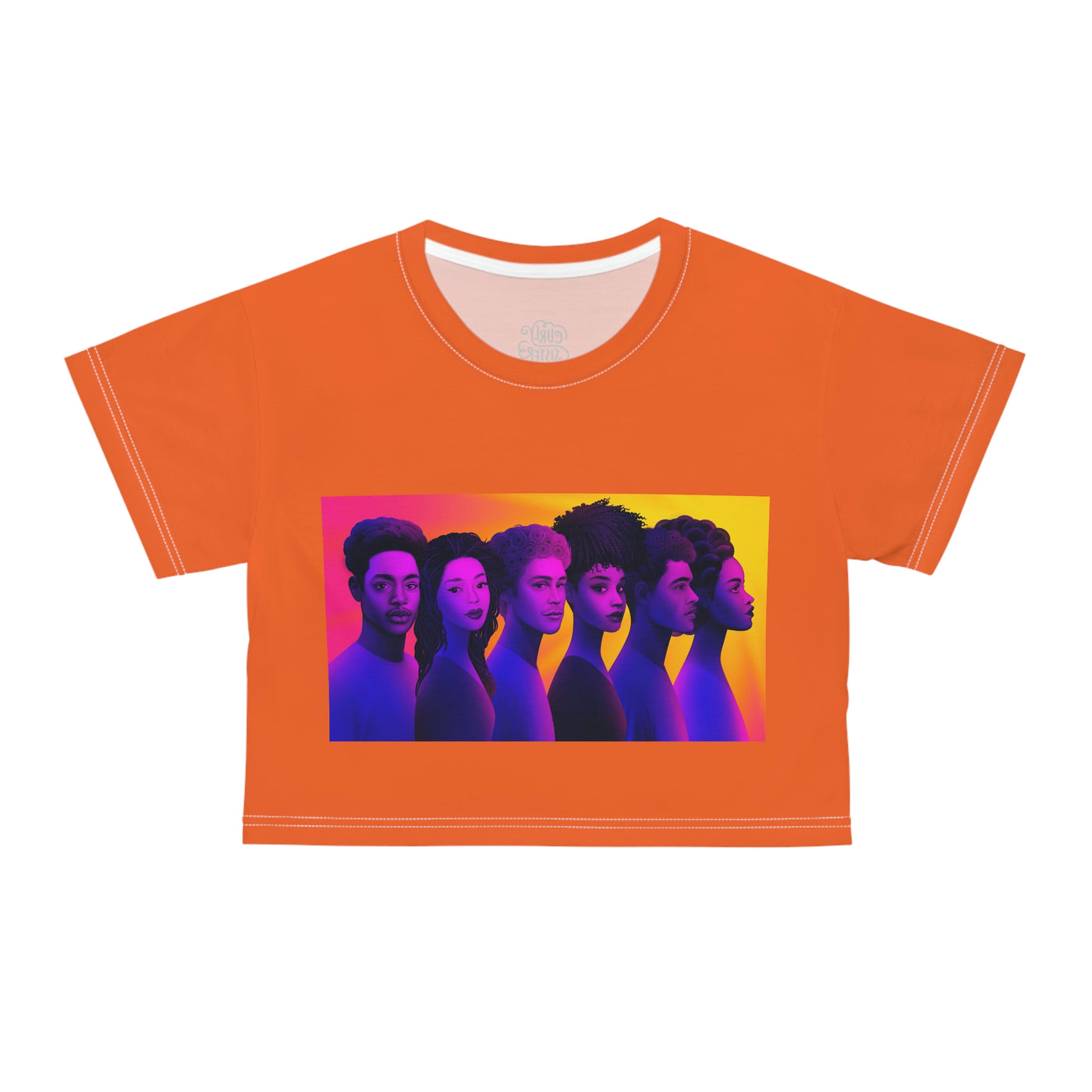 World of Curls - Crop Tee
